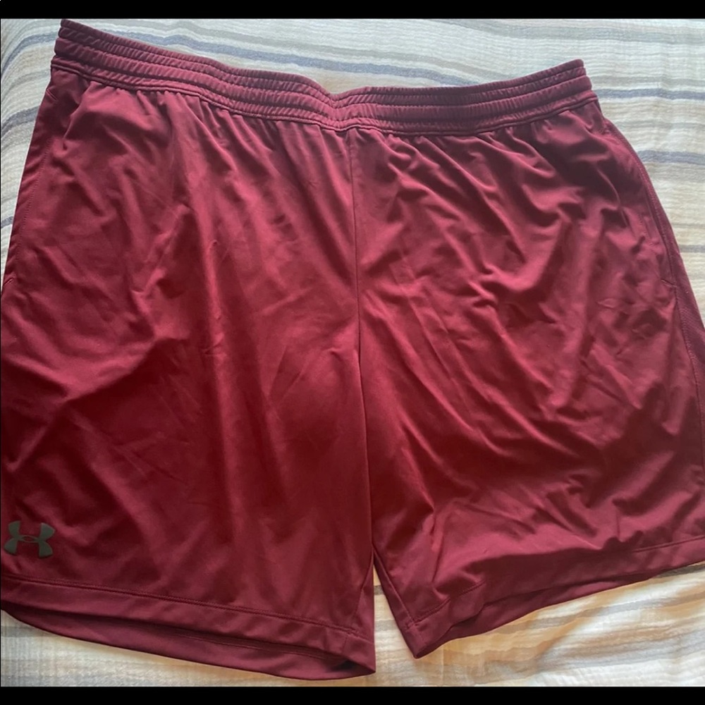 shorts men 3x heat gear burgandy